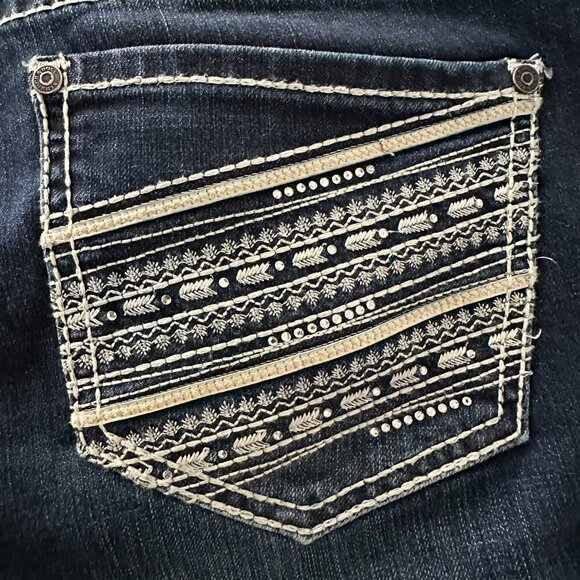 Rock & Roll Cowgirl Dark Wash Boyfriend Jeans - NWOT - Picture 8 of 11